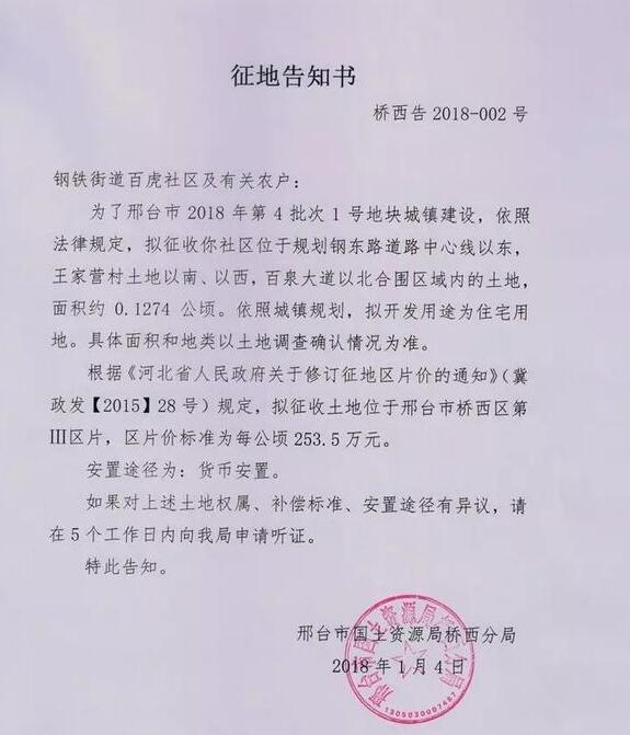 重磅!2018年邢台第一波棚户区改造范围出炉!快