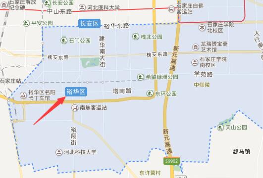 裕华区地图2021图片